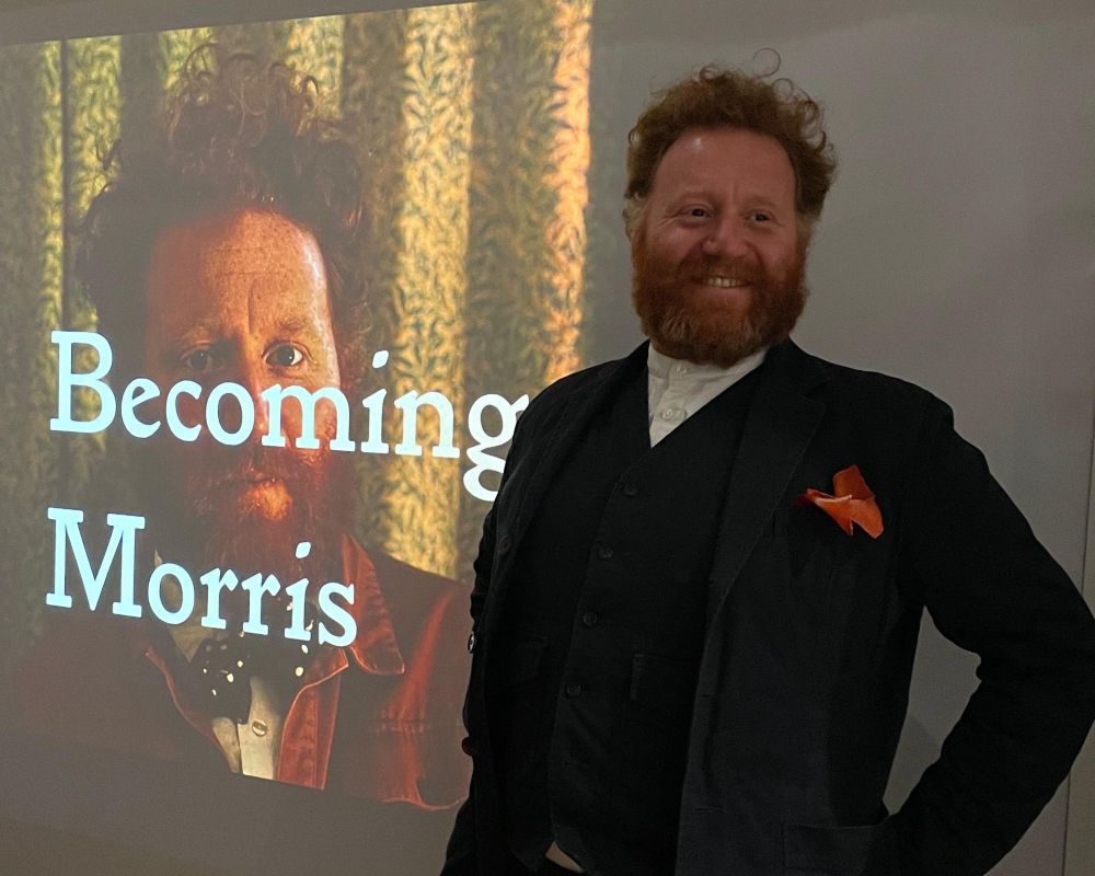 Freddie Yauner Smiling dressed as William Morris